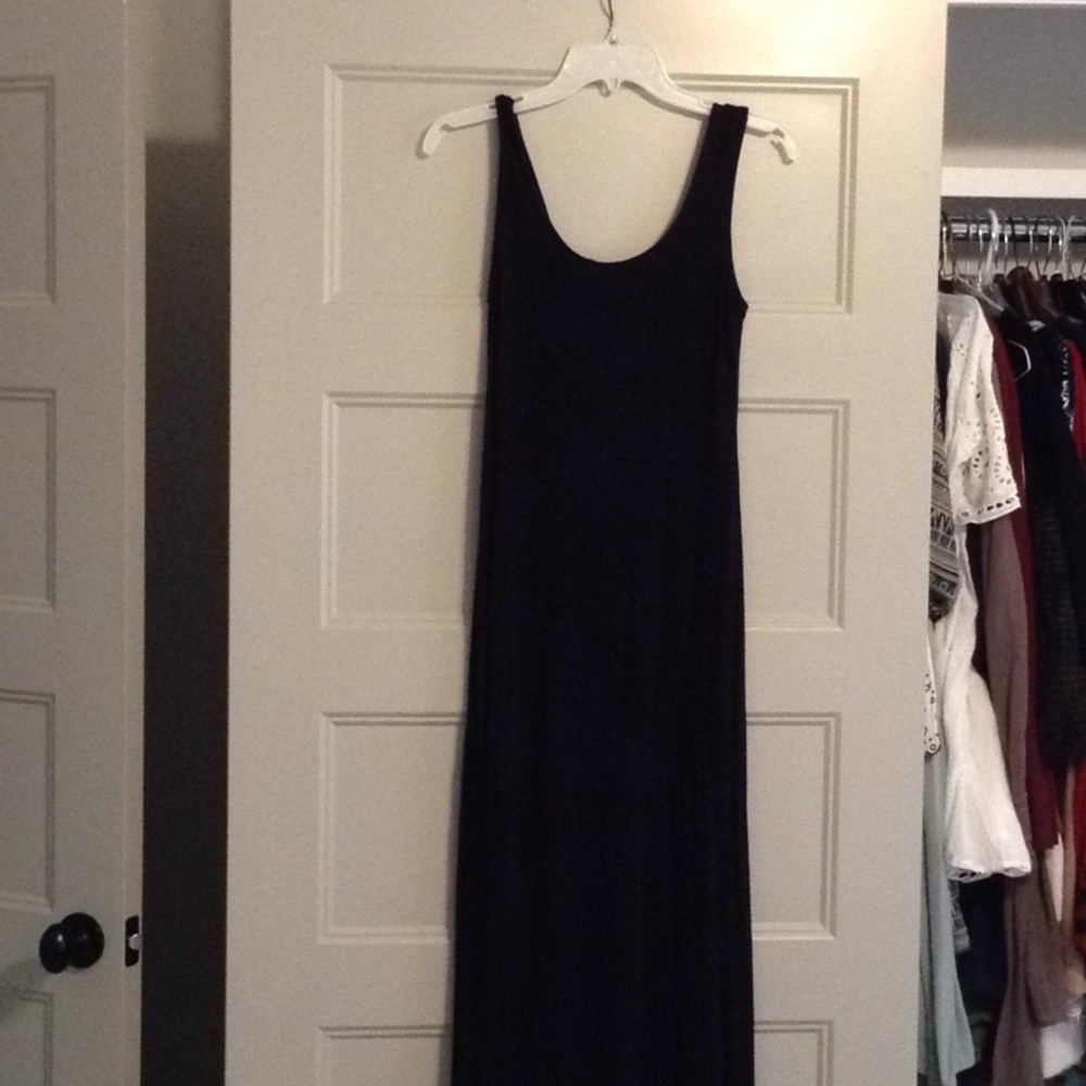 Black maxi dress